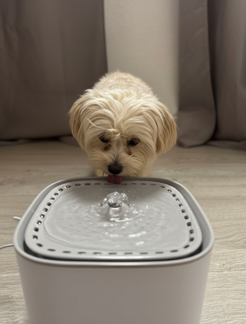 Fuente de agua para mascotas